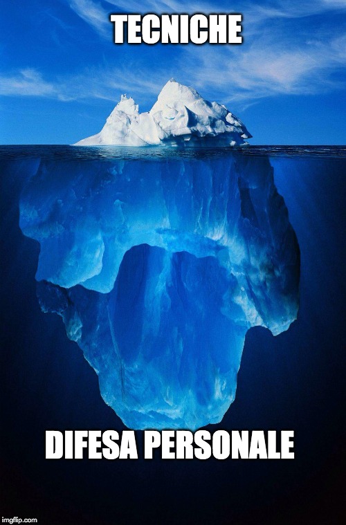 Nella difesa personale le tecniche sono solo la punta dell'Iceberg